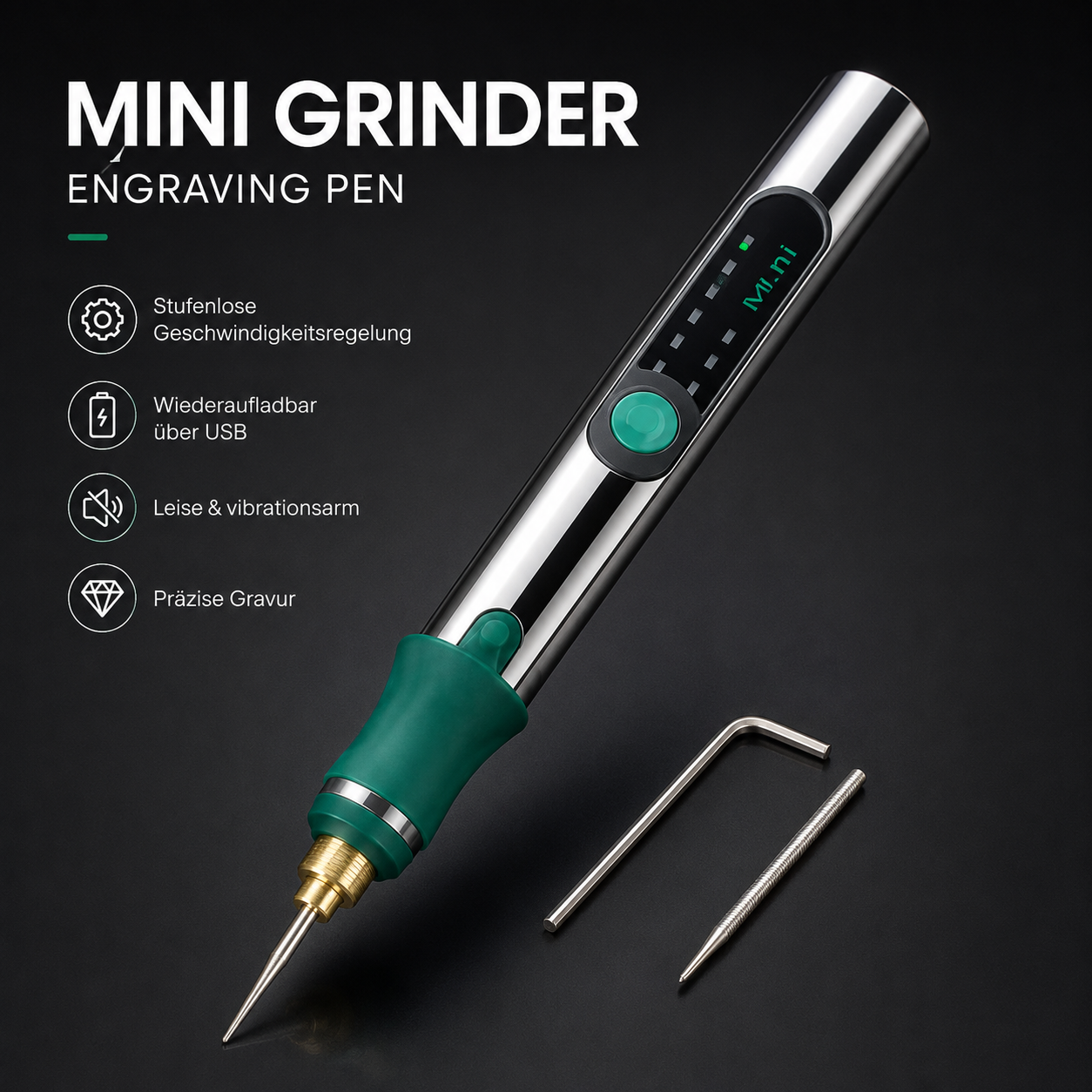 Electric Engraving Pen Charging Speed Regulating Electric Grinder